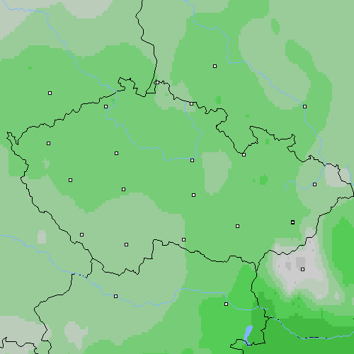 Oblačnost Česko
