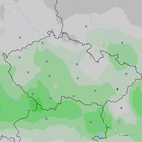 Oblačnost Česko